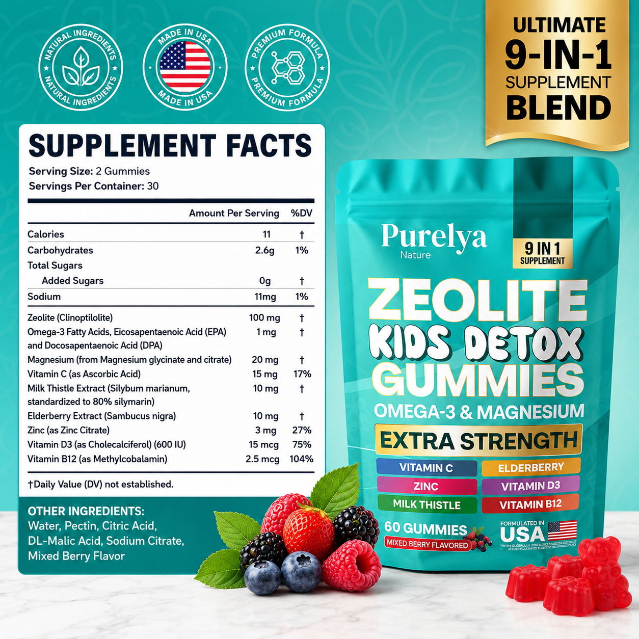 Zeolite Kids Detox Gummies