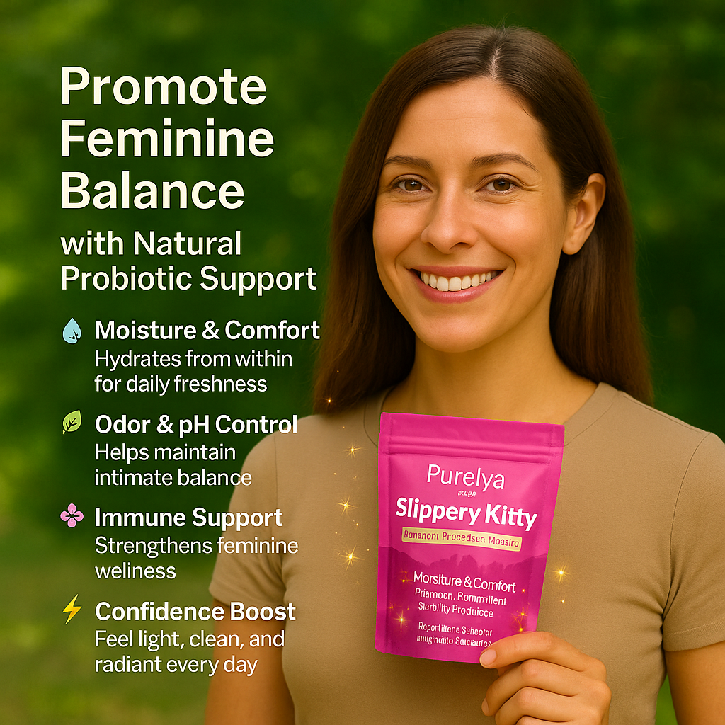 Slippery Kitty Feminine Probiotic + Moisture Gummies