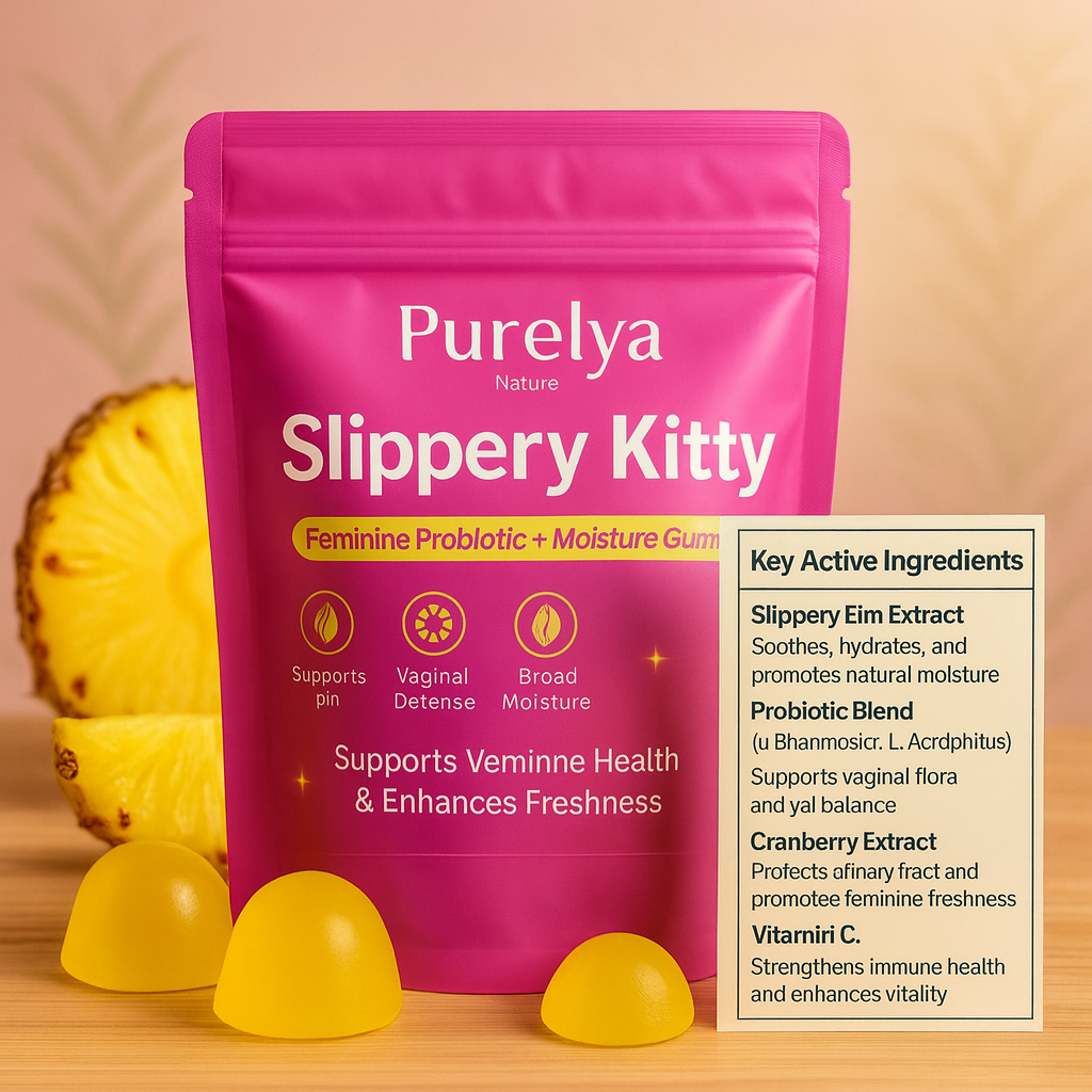 Slippery Kitty Feminine Probiotic + Moisture Gummies