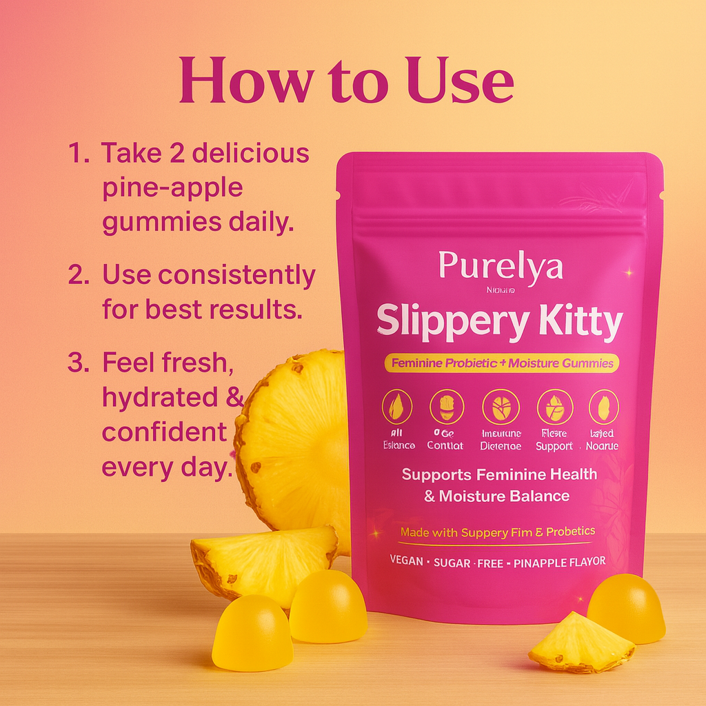 Slippery Kitty Feminine Probiotic + Moisture Gummies