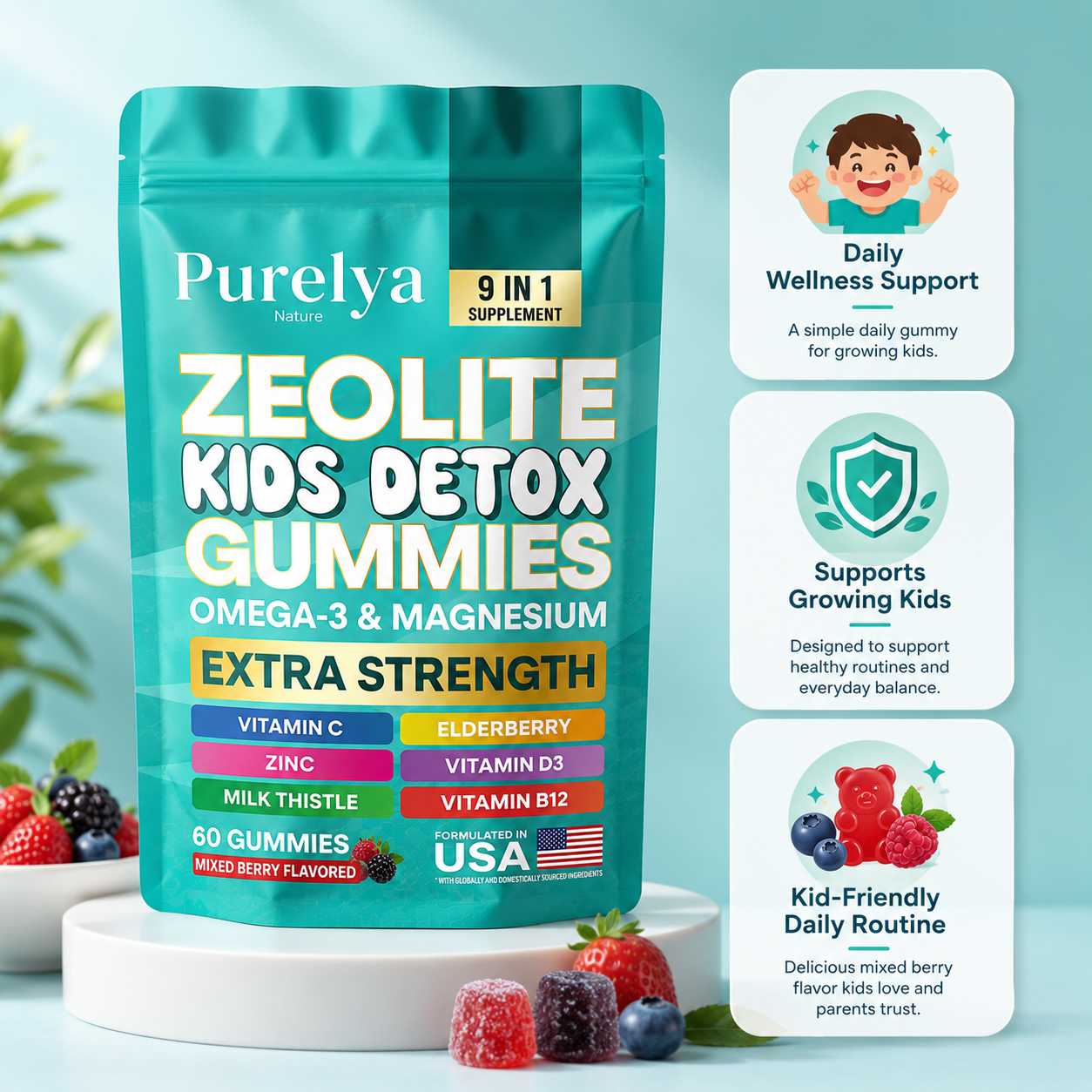 Zeolite Kids Detox Gummies