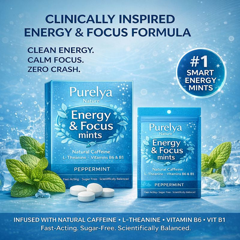 Caffeine & Focus Gum | Purelya