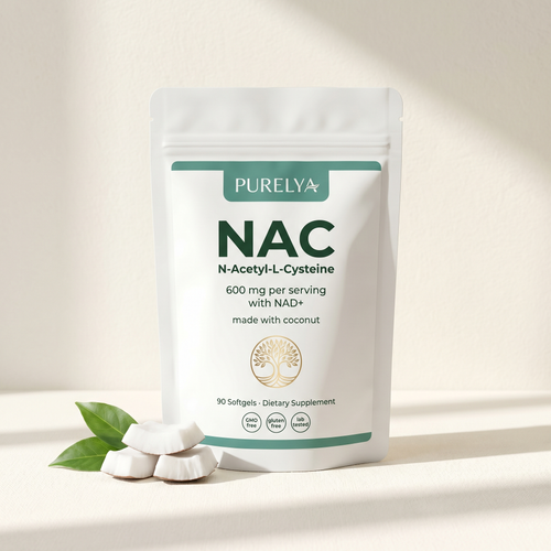 Purelya NAC 600mg with NAD+ pouch