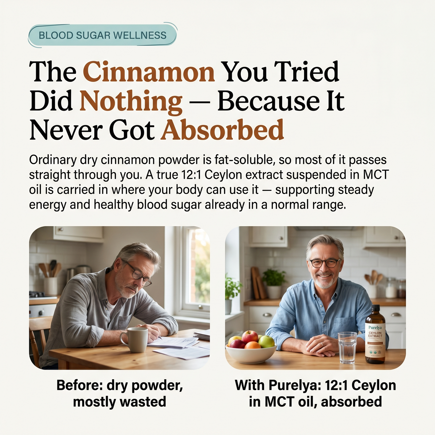 Ceylon Cinnamon 7,200mg with MCT Oil®